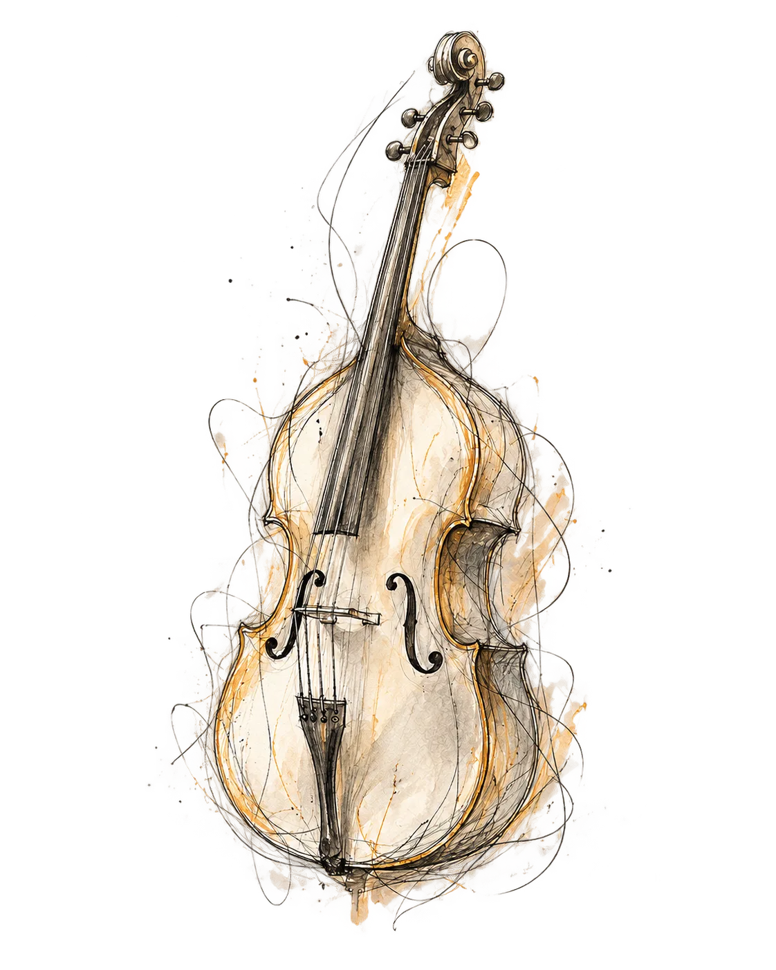 Double bass sketch